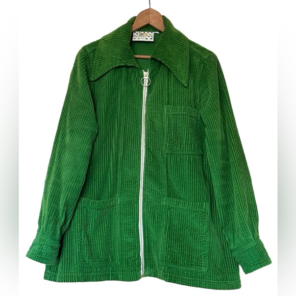 Big Bud Press Jackets & Blazers - Big Bud Press Size M Deep Green Corduroy Coastliner Zip Jacket RARE - LIKE NEW!